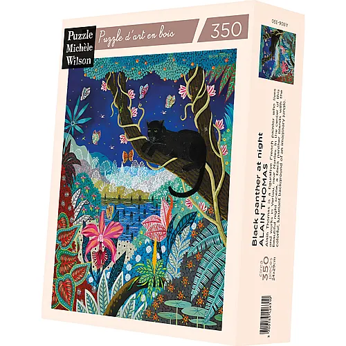 Puzzle Mich�le Wilson Alain Thomas Nachtaktiver schwarzer Panther - 350 Teile
