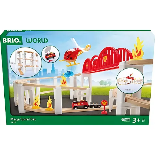 Brio Grosses Feuerwehr Spiralenset