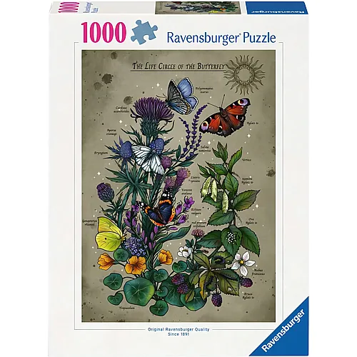 Ravensburger Puzzle Lifecircle Butterfly - 1000 Teile