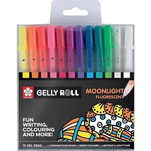 Gelschreiber Moonlight - 12 Teile