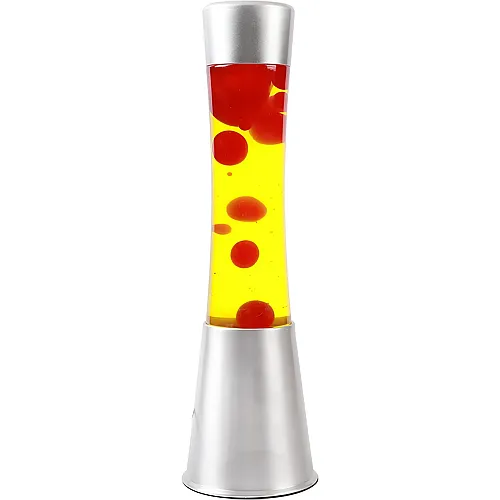 i-total Fl�ssige Lavalampe Gelb Rot Silber Gravity - 40 cm