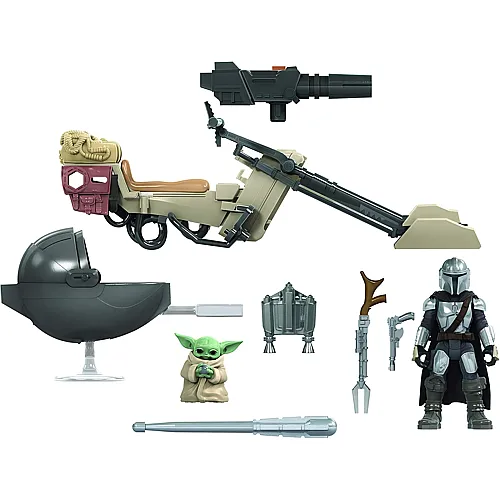 Hasbro Star Wars Mission Fleet Expedition Class Der Mandalorianer Kind Duell um das Kopfgeld 6 cm grosse Figuren und Fahrzeug, f�r Kids ab 4 Jahren (6cm)