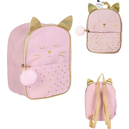 Rucksack Katze pink