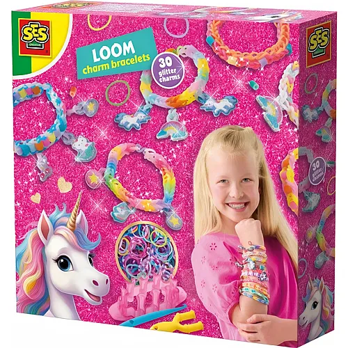 SES Loom-Armb�nder mit Charms Unicorn