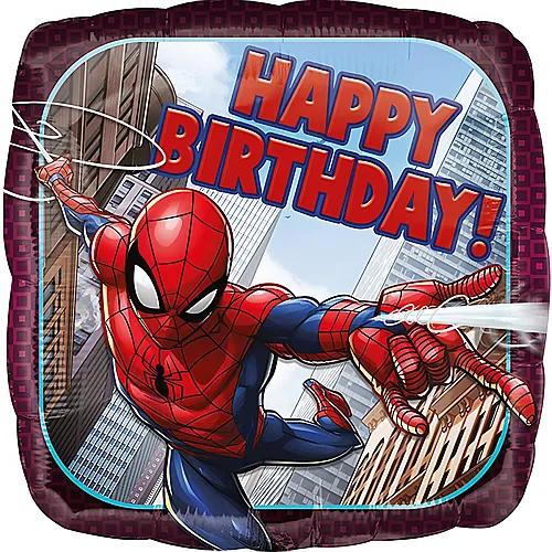 Amscan Folienballon Spiderman Happy Birthday