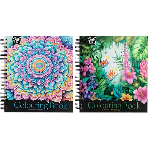 Sombo Malbuch 22.8x25.3x1.8cm mit 30 Designs
