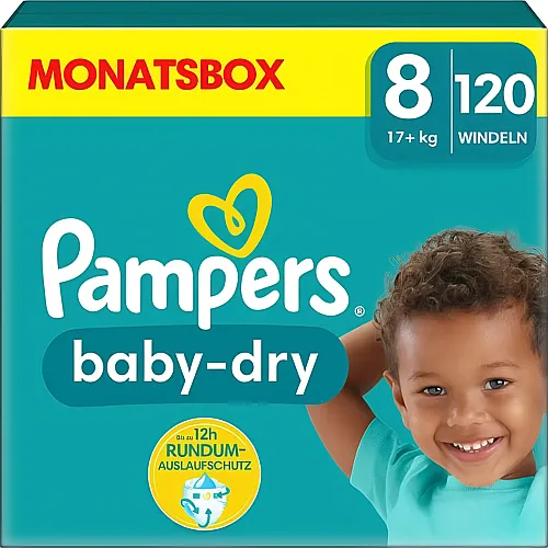 Pampers Baby-Dry Windeln Extra Large Gr.8 (120Stck)
