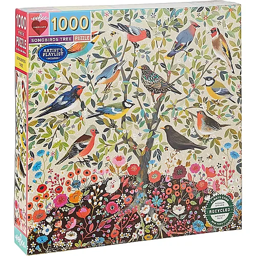 eeBoo Puzzle Songbirds Tree (1000Teile)