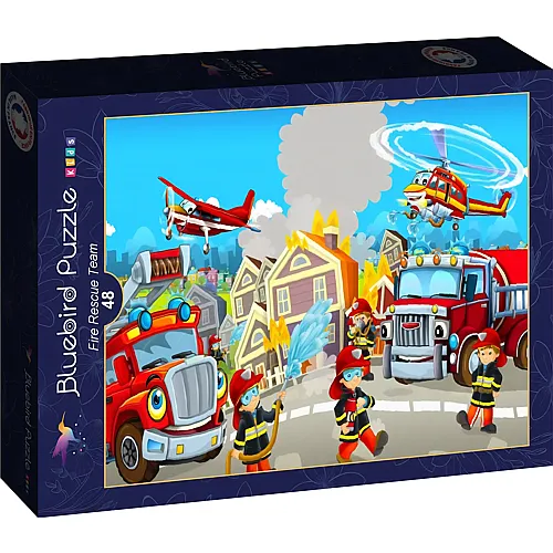 Bluebird Puzzle Feuerwehr-Rettungsteam - 48 Teile