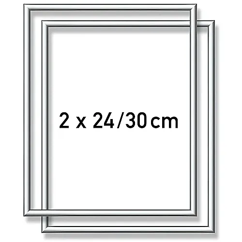 MNZ Alurahmen Silber 2x24x30cm