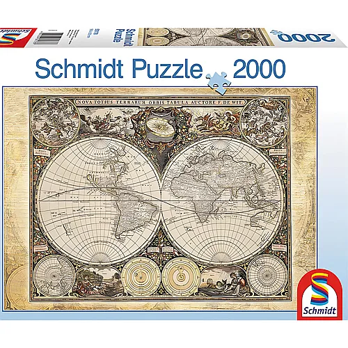 Historische Weltkarte 2000Teile