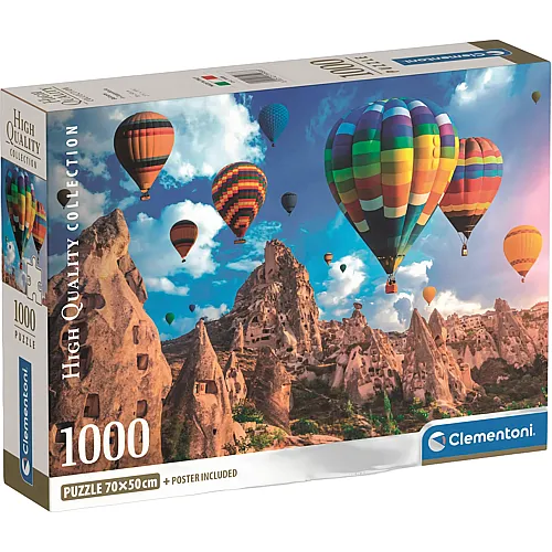 Clementoni Puzzle High Quality Collection Heissluftballons in Kappadokien (1000Teile)