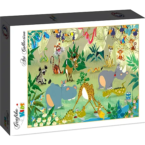 Grafika Puzzle Art Collection Fran�ois Ruyer Grafika Kids Jungle - 12 Teile