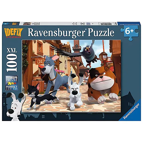 Ravensburger Puzzle Asterix Idefix und die Unbeugsamen (100XXL)