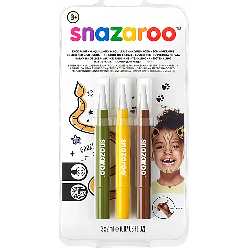 Snazaroo Pinsel Stift Set Nr. 4 Dschungel