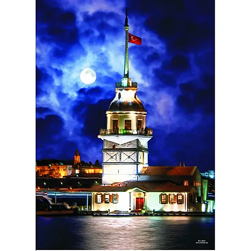 Gold Puzzle Leanderturm, Istanbul, T�rkei - 1000 Teile