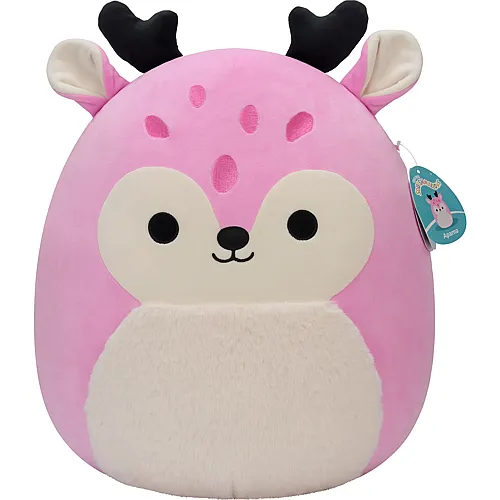 Squishmallows Pl�sch Reh mit Geweih und flauschigem Bauch Pink - 40 cm