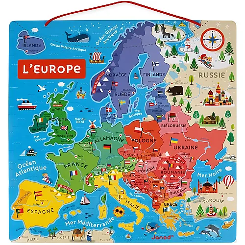 Magnetische Karte Europa FR