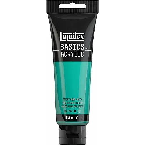 Liquitex Lqx Basics Acrylfarbe 118ml Tube Aquagr�n Leuchtend
