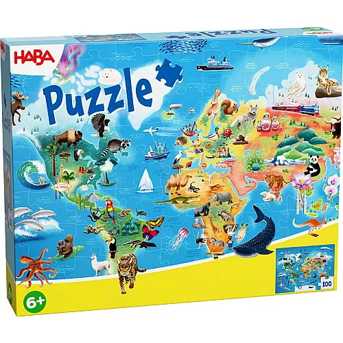 HABA Puzzle Weltkarte