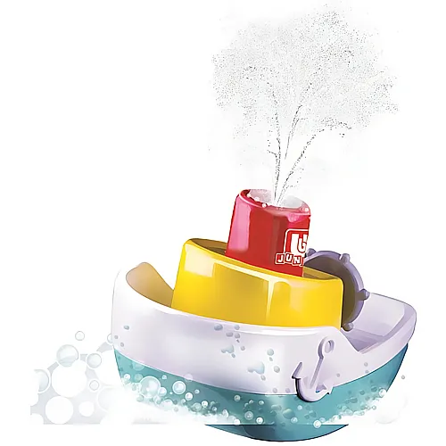 Boot mit Wasserfontne