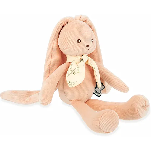 Hase aus Cord Pfirsich 25cm