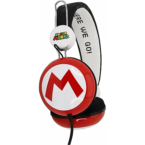 OTL Technologies TWEEN Kinder Kopfh�rer Super Mario Icon Core (gepolsterte B�gel, buntes Comic Design, f�r Jungen und M�dchen)