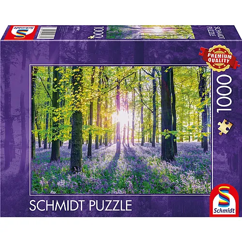 Schmidt Puzzle Zarte Glockenblumen im Wald (1000Teile)
