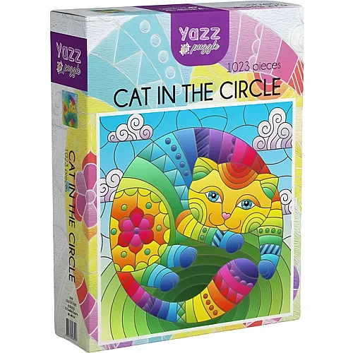 Yazz Puzzle Cat in the Circle (1023Teile)