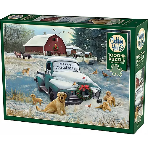 Cobble Hill Puzzle Frohe Weihnachten (1000Teile)