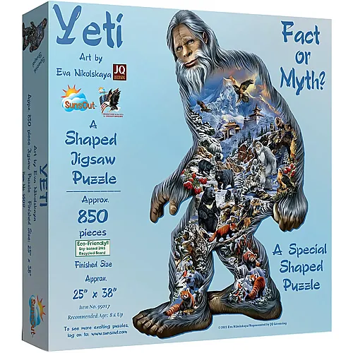 SunsOut Puzzle Eva Nikolskaya Yeti (850Teile)