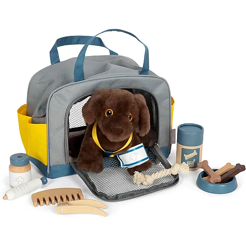 small foot Hund mit Tasche und Pflege-Set