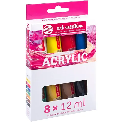 Anfänger-Set Acrylmalerei - 8 x 12 ml