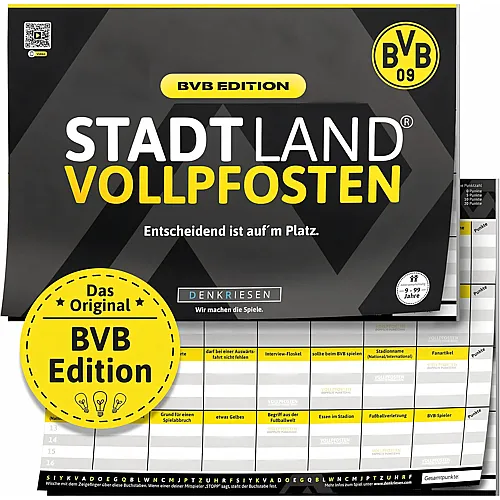 Denkriesen Stadt Land Vollpfosten BVB Edition Borussia Dortmund