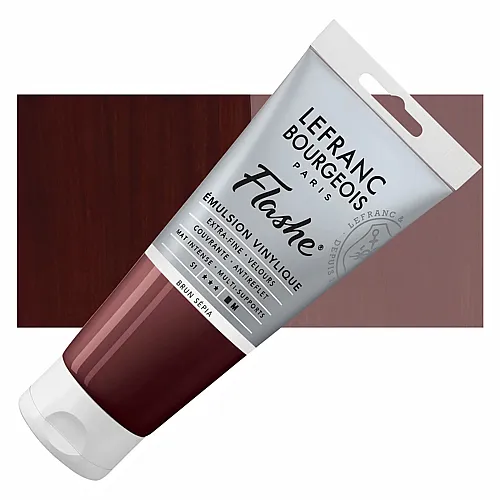 Lefranc Bourgeois Lfb Flashe Acryl 80ml Tube Sepiabraun