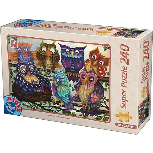 Bunte Eulen 240Teile