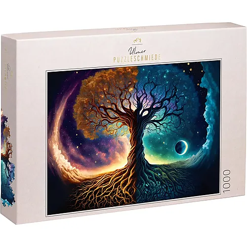 Ulmer Puzzleschmiede Weltenbaum - magisch-d�ster inszeniertes Yggdrasil-Motiv - 1000 Teile