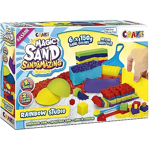 Craze Magic Sand Sandamazing Rainbow Studio (6x150g)
