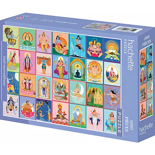 Hachette Puzzle Inde merveilleuse - 1000 Teile