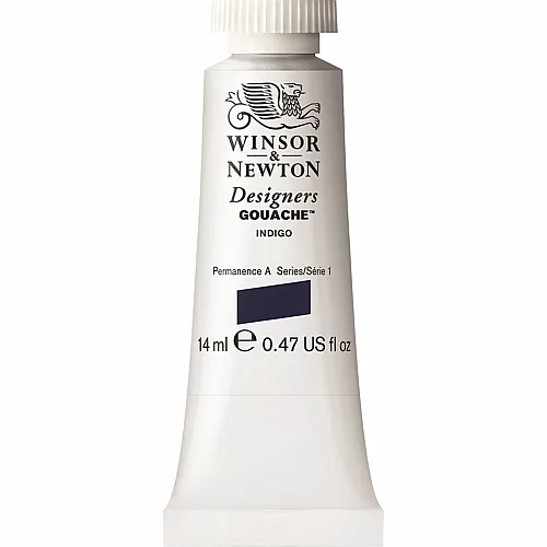 Winsor & Newton W&n Designers Gouache 14ml Tube Indigo