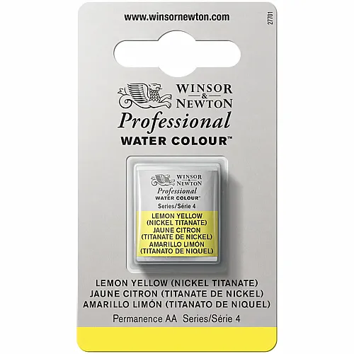 Winsor & Newton W&n Prof. Water Colour 1/2 N�pfchen Zitronengelfb (nickeltit
