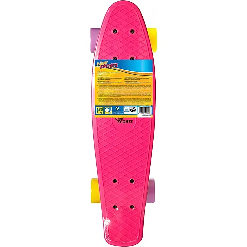 New Sports NSP Kickboard pink  gelb/lila, ABEC 7