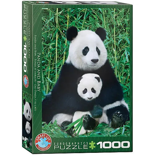 Eurographics Puzzle Panda-Familie - 1000 Teile