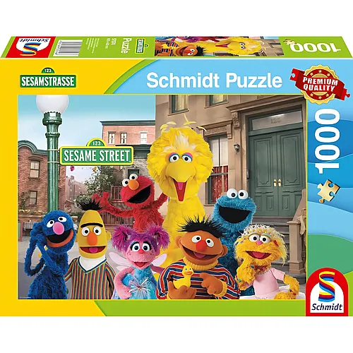 Schmidt Puzzle Sesamstrasse Ein Wiedersehen mit guten alten Freunden (1000Teile)