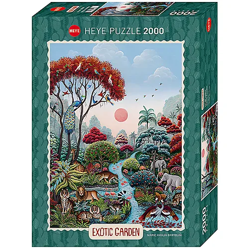 HEYE Puzzle Exotic Garden Wildlife Paradise (2000Teile)