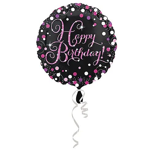 Amscan Folienballon Happy Birthday Pink (43cm)