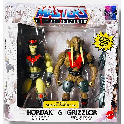Mattel Masters of the Universe Skizzenbuch-Serie Hordak & Grizzlor