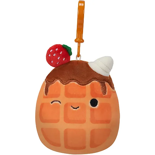 Squishmallows Weaver The Waffle, zum Anklipsen - 9 cm