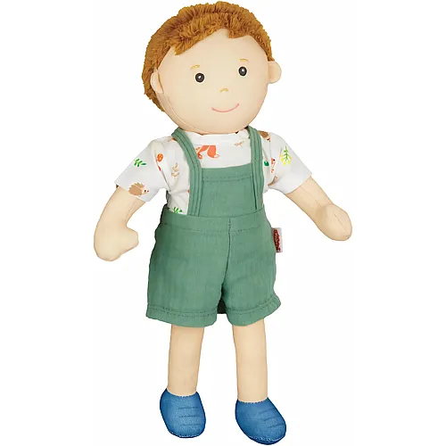Heless Stoffpuppe Junge Paul mit gr�ner Latzhose - 32 cm