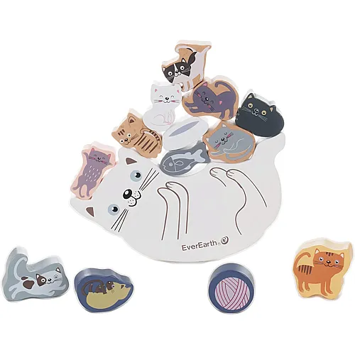 EverEarth Balancierspiel Katzenmutter mit Baby